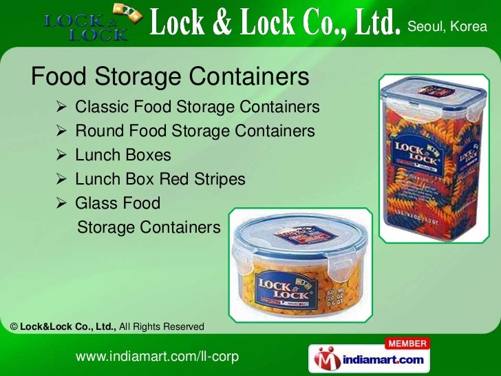 Lock&Lock Co. Ltd. Seoul.