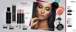 MAQUIAGEM
96577
Dourado Star
96578
Preto Diva
96579
Prata Diamante
96576
Cobre Glamour
7.	Sombra
Asa de Borboleta
Animal Print 1g cada
R$
18,00
CADA
1. 94591
Colorfull
Demaquilante 120ml
R$
22,00
Sombra
Luz do Sol
Sombra
Brilho de Estrela
Batom
Brilho de Estrela
Batom
Luz do Sol
2.	Colorfull
Lápis Jumbo
Sombra e Batom
96389 - Brilho de Estrela
	96390 - Luz do Sol
R$
22,00
CADA
das cores
Abuse
A modelo está usando Colorfull Sombra Asa de Borboleta
Animal Print Preto Diva e Cobre Glamour nos olhos e
Colorfull Lápis Jumbo Batom Luz do Sol nos lábios.
R$
13,00
CADA
Cintilantes
Cremosos
Matte
/Sug.: R$ 17,00
R$
13,00
Por apenas
6. Sombra
Asa de Borboleta
1,5g cada
R$
17,00
94806
Verde Água
94808
Coral
23%
OFF
1.
2.
3. 4. 5.
6.
7.
Colorfull Batom
3,5g cada
94454 Rosado Intenso
94788 Cobre Imperial
94889 Rosa Algodão Doce
3.
4.
5.
09
 