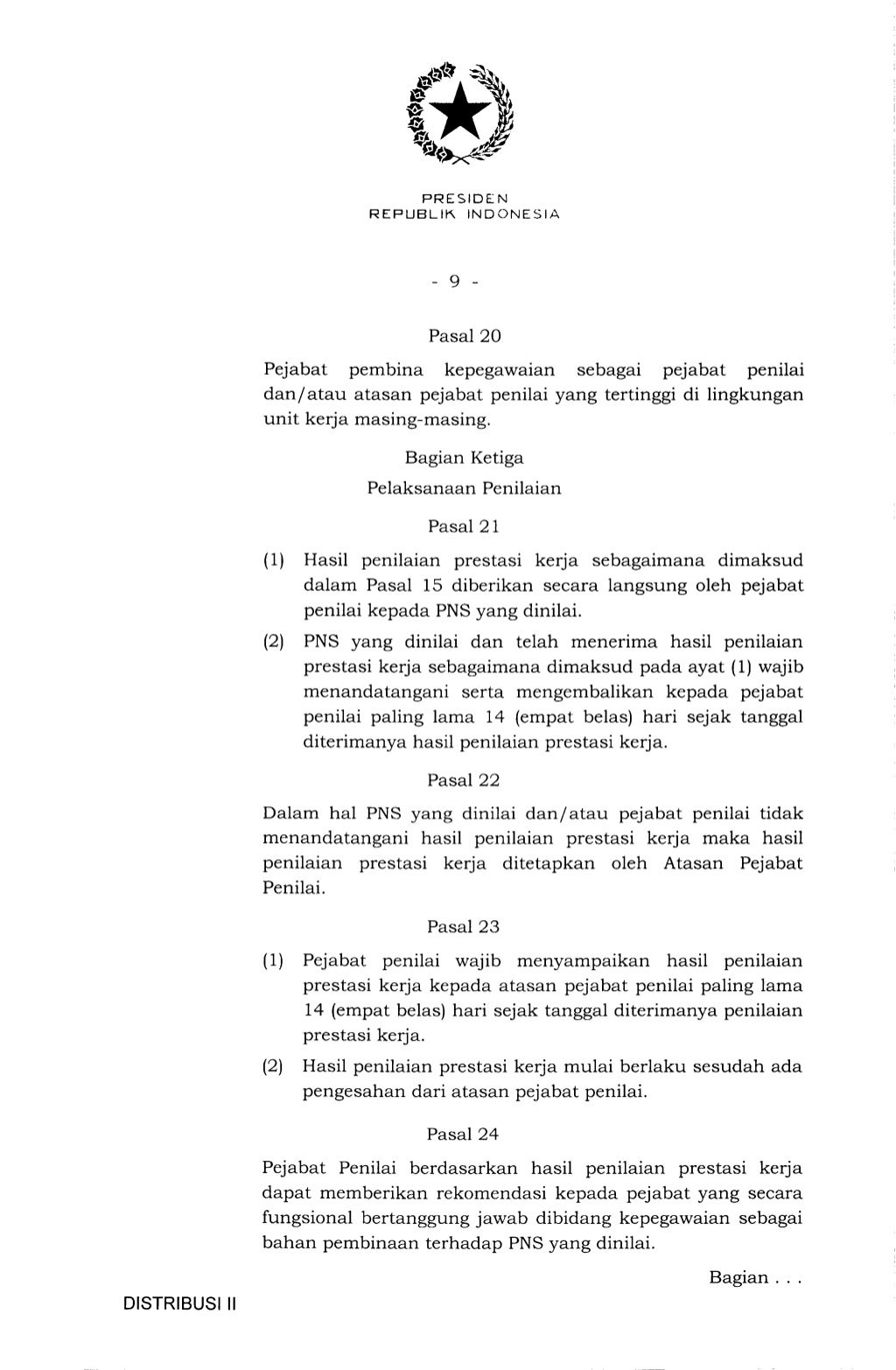 PERATURAN KEPALA BADAN KEPEGAWAIAN NEGARA NOMOR 1 TAHUN 2013 TENTANG