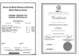 senior certificate