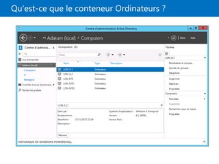Qu'est-ce que le conteneur Ordinateurs ?
 