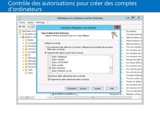 Contrôle des autorisations pour créer des comptes
d'ordinateurs
 
