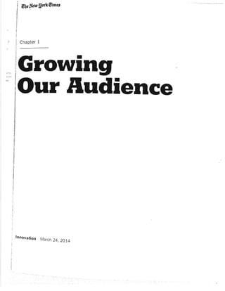 The leaked The New York Times Innovation Report