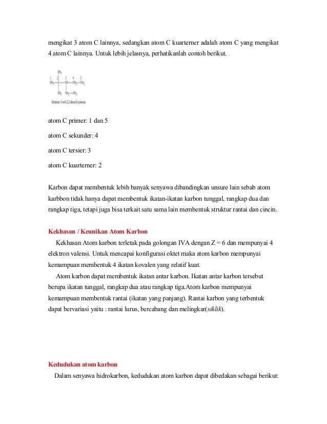 Keunikan Atom Karbon