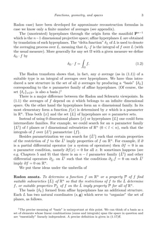 The universality of the Radon transform Leon Ehrenpreis | PDF