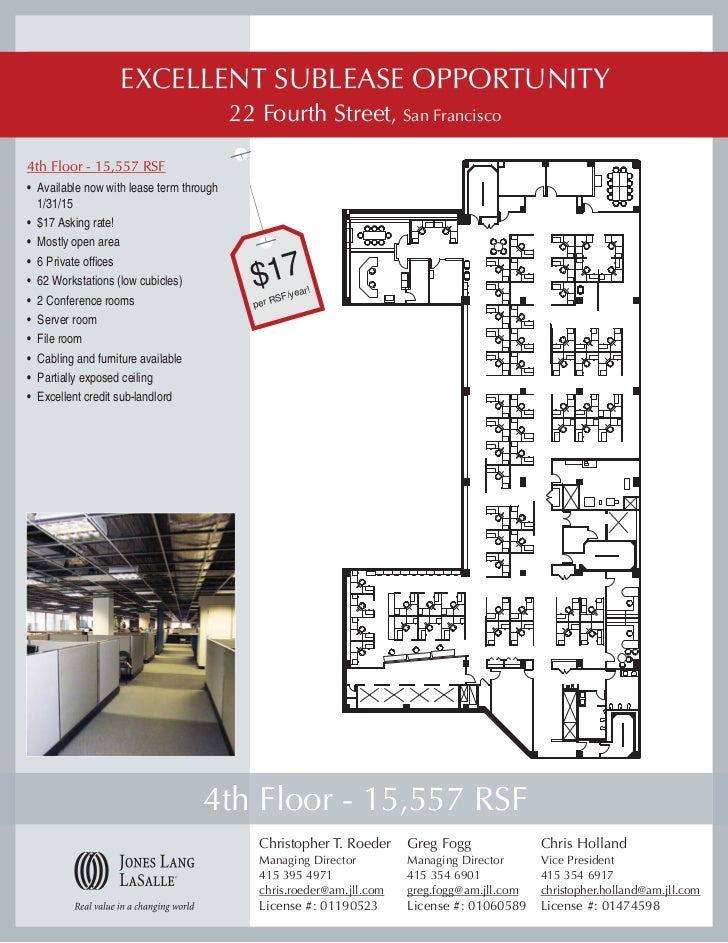 22 4th flyer sublease flyer