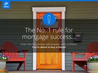 The No. 1 rule for
mortgage success…
Enter into the process well-prepared and confident.
You’re about to buy a house!
 