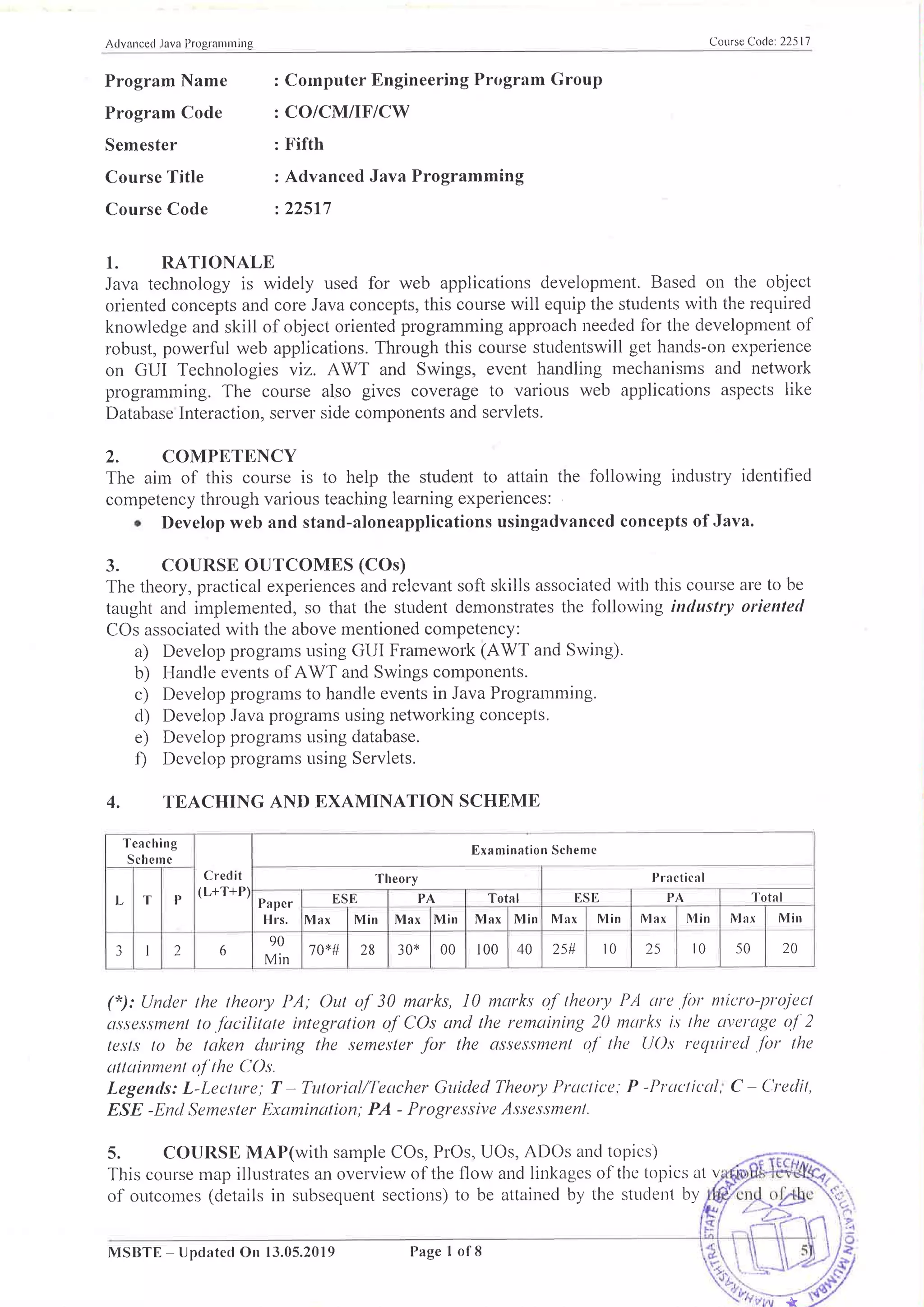 22517 advanced java programming | PDF