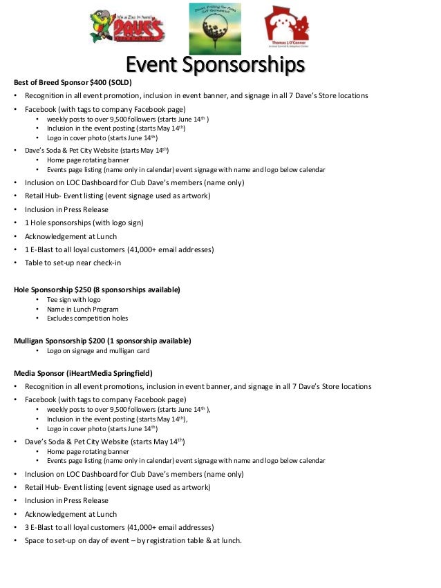 sponsor request form 5 7 15 request for sponsorship form