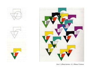 Arco 1, dibujo técnico. A. L Blanco Ventosa
 