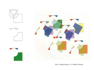 Arco 1, dibujo técnico. A. L Blanco Ventosa.
 