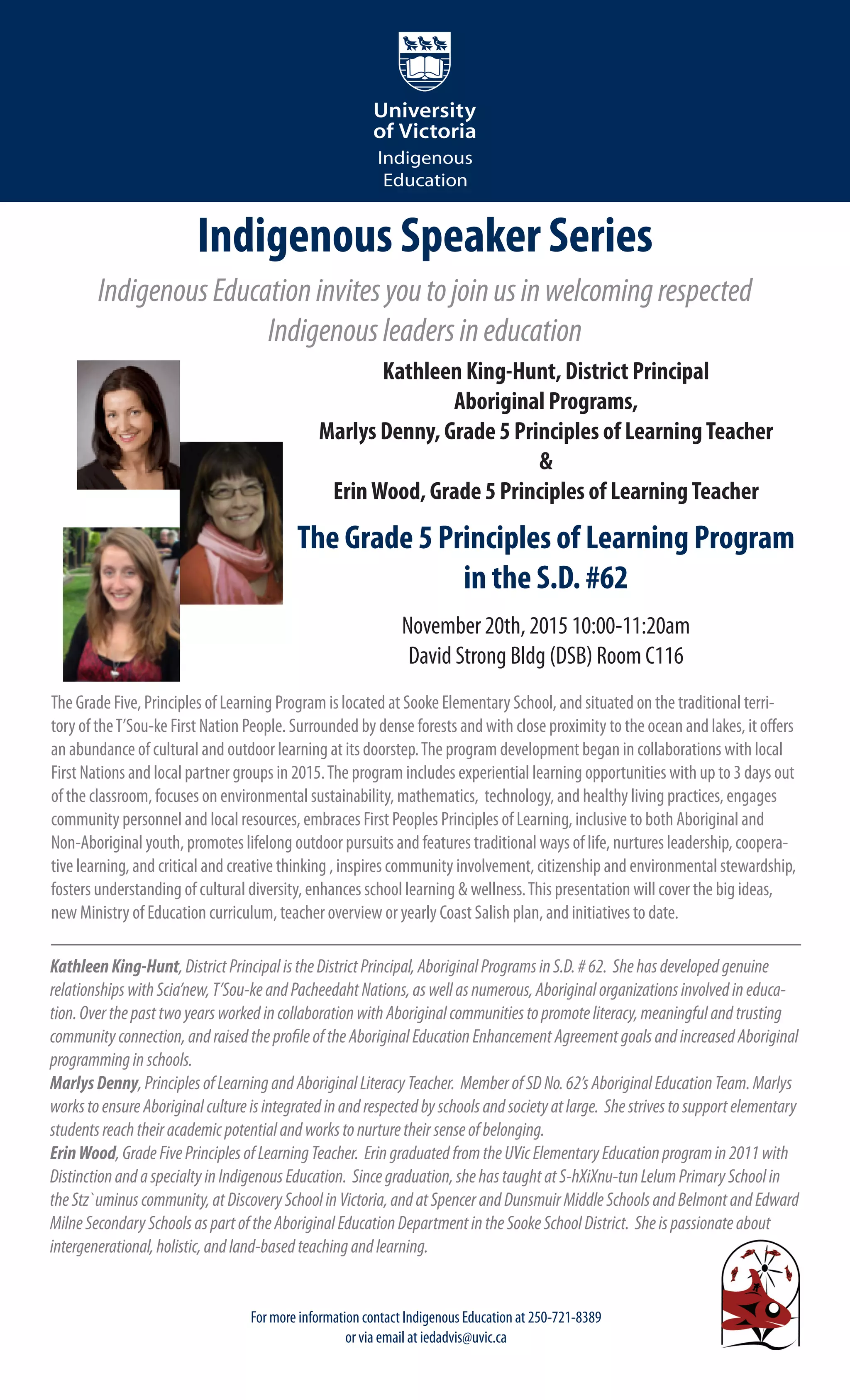 Indigenous Education Speaker series | PDF