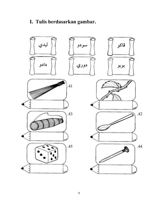 I. Tulis berdasarkan gambar. 
9 
.41 
.43 
.42 
.44 
.45 
 
