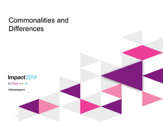 Commonalities and
Differences
14
 