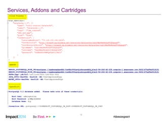 18
Services, Addons and Cartridges
 