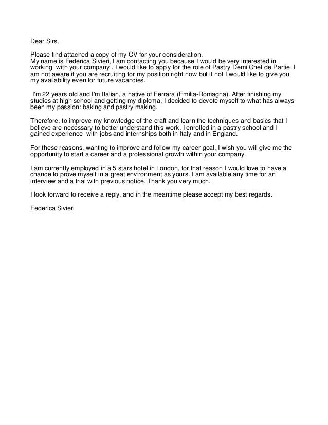 Cover Letter