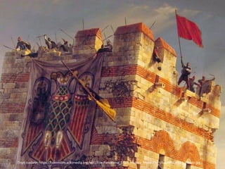 Πηγή εικόνας:https://commons.wikimedia.org/wiki/File:Panorama_1453_History_Museum,_Ulubatl%C4%B1_Hasan.jpg
 