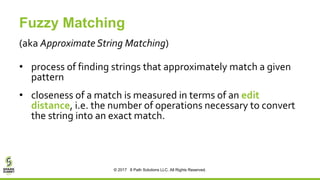 Fuzzy Matching on Apache Spark with Jennifer Shin | PPT