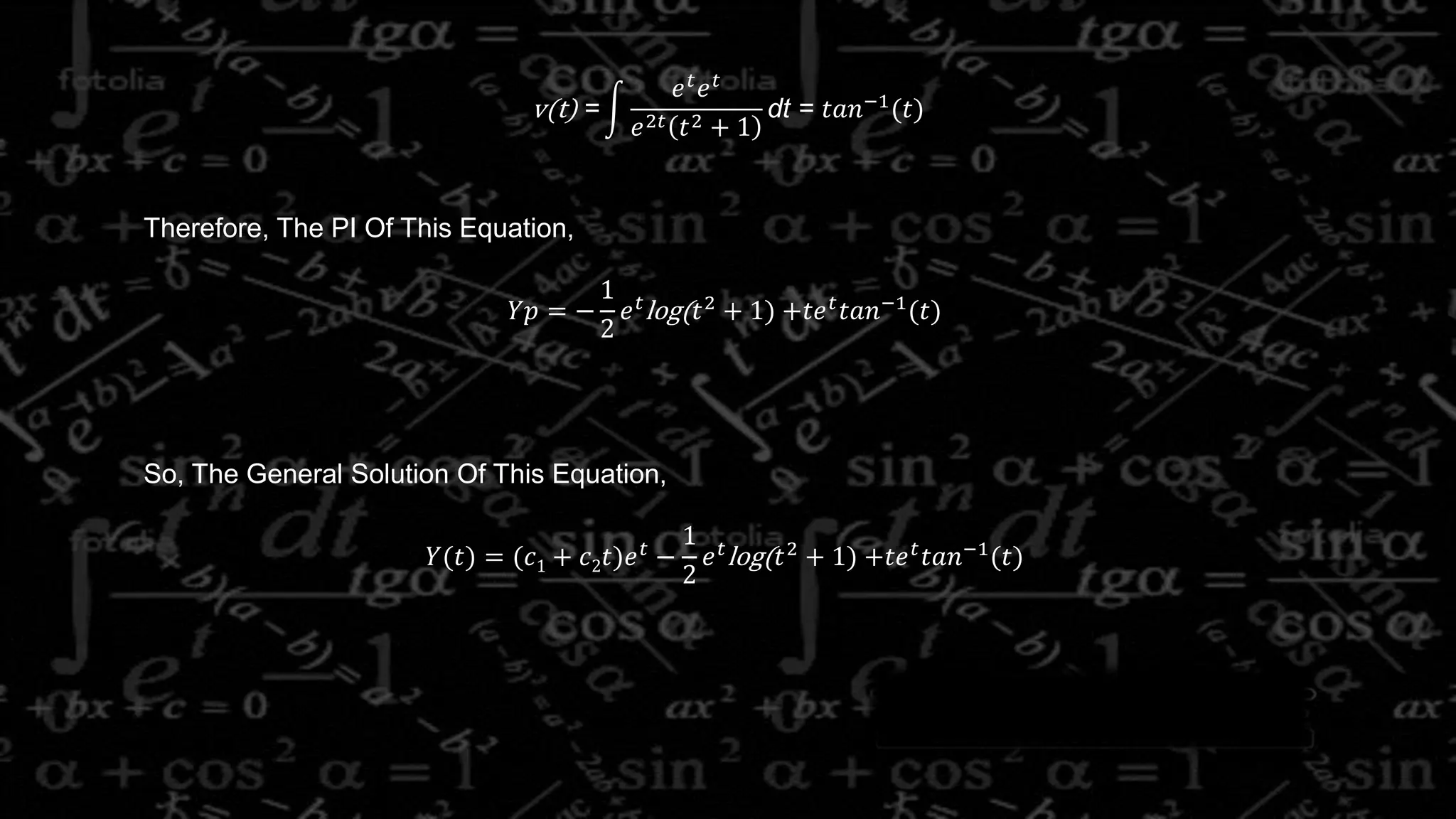 Variation Of Parameter (Differential Equations) | PPTX