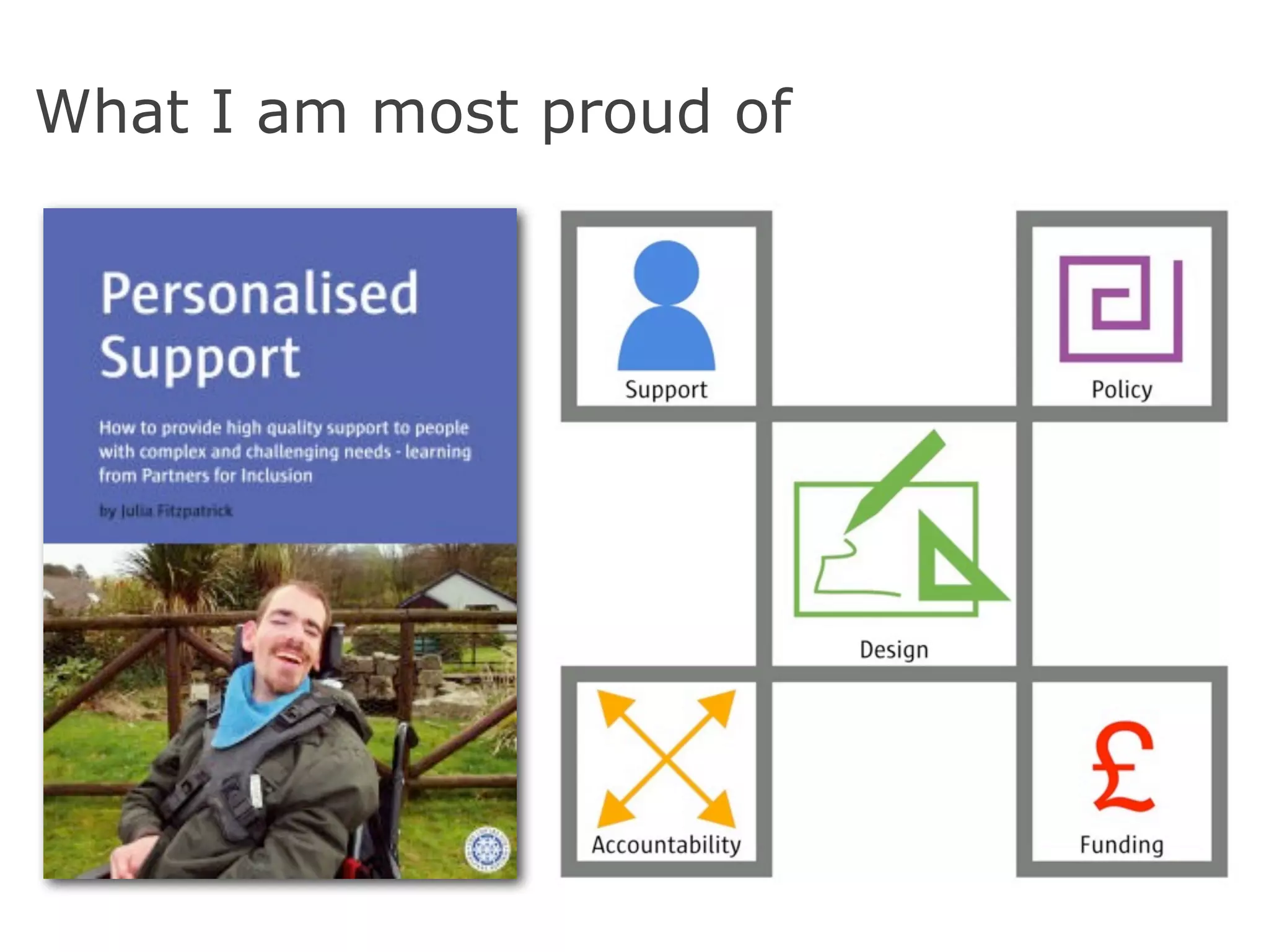 What I am most proud of
 