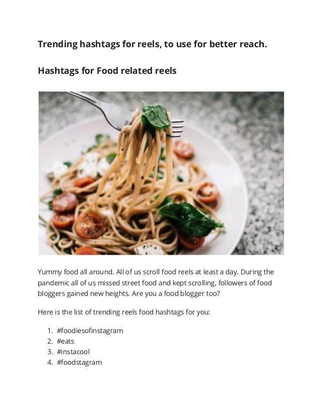 225 Trending Hashtags For Reels