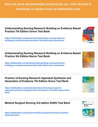 Understanding Nursing Research Building an Evidence Based Practice 6th ...
