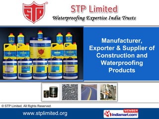 Manufacturer, Exporter & Supplier of Construction and Waterproofing Products 