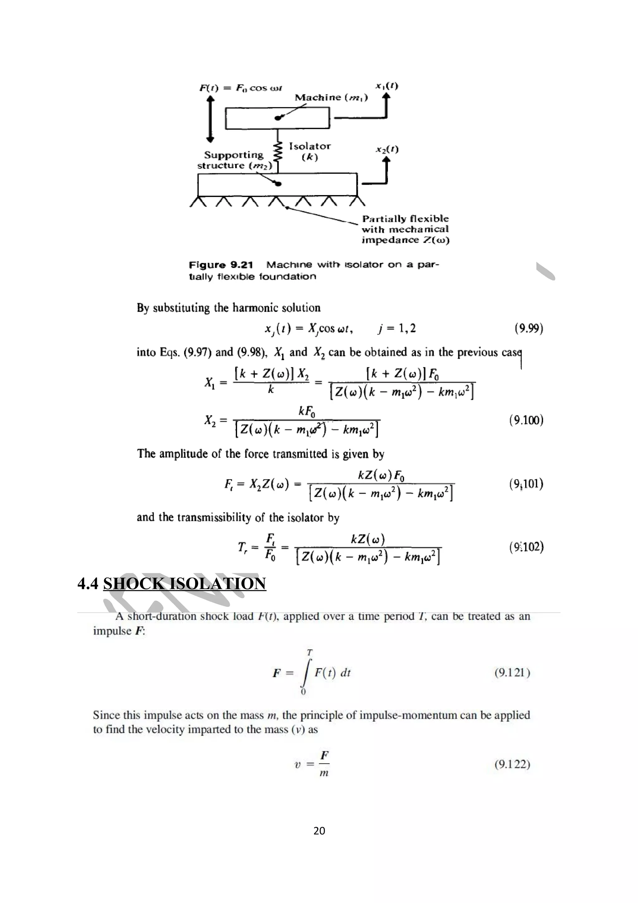 4.4 SHOCK ISOLATION 
20 
 