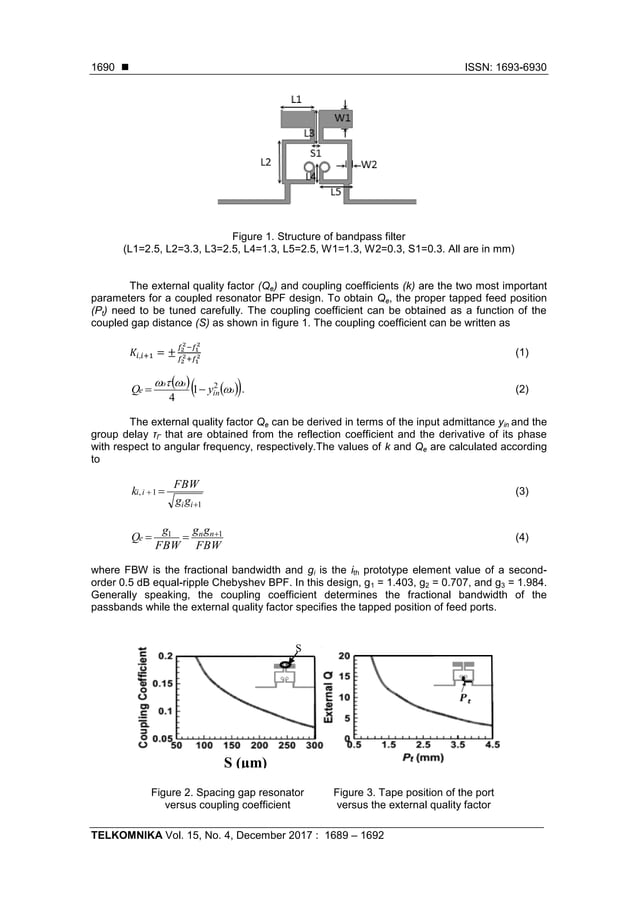 Compact Stepped Impedance Resonator Bandpass Filter with Tunable