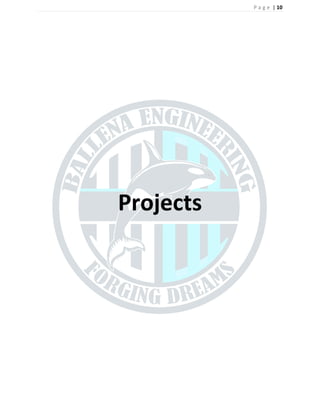 P a g e | 10
Projects
 