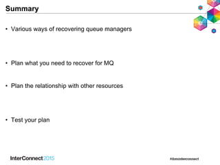 IBM MQ Disaster Recovery Slide 34