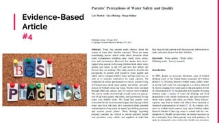 Evidence-Based
Article
#4
 