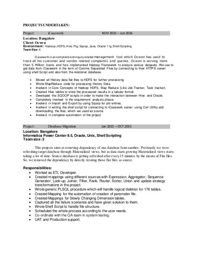 Resume Abhinav Hadoop Developer