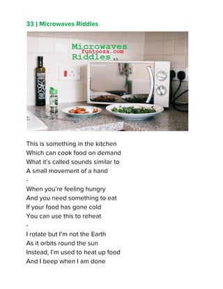 Hand Riddles Cooking 227 fun brain family friendly riddles | PDF