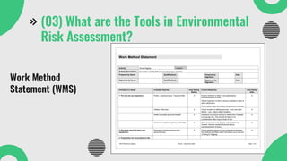 ENVIRONMENTAL RISK ASSESSMENT AND MANAGEMENT | PDF