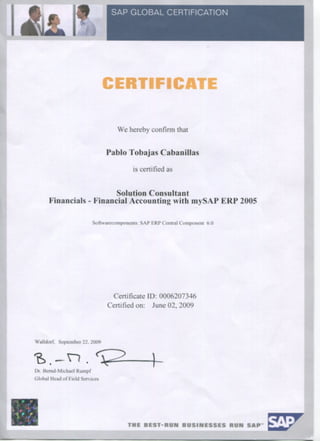 SAP-FI ECC 6.0 Certificate