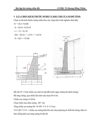 Thiết Kế Tường Chắn Đất Bê Tông Cốt Thép