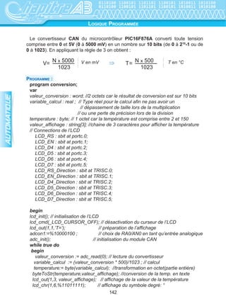 KDTXH FRQVWUXFWHXU D VD SURSUH VQWD[H ,O HVW GRQF LPSpUDWLI GH
UHYHQLU DX GRFXPHQW FRQVWUXFWHXU
/D SURJUDPPDWLRQ GH O·$3, SHXW rWUH DVVXUpH SDU XQH FRQVROH GpGLpH
RX SDU PLFURRUGLQDWHXU PXQL GX ORJLFLHO DSSURSULp
/HV HQWUpHV HW OHV VRUWLHV GH O·$3, VRQW LVROpHV JDOYDQLTXHPHQW GX
PRQGH H[WpULHXU
 