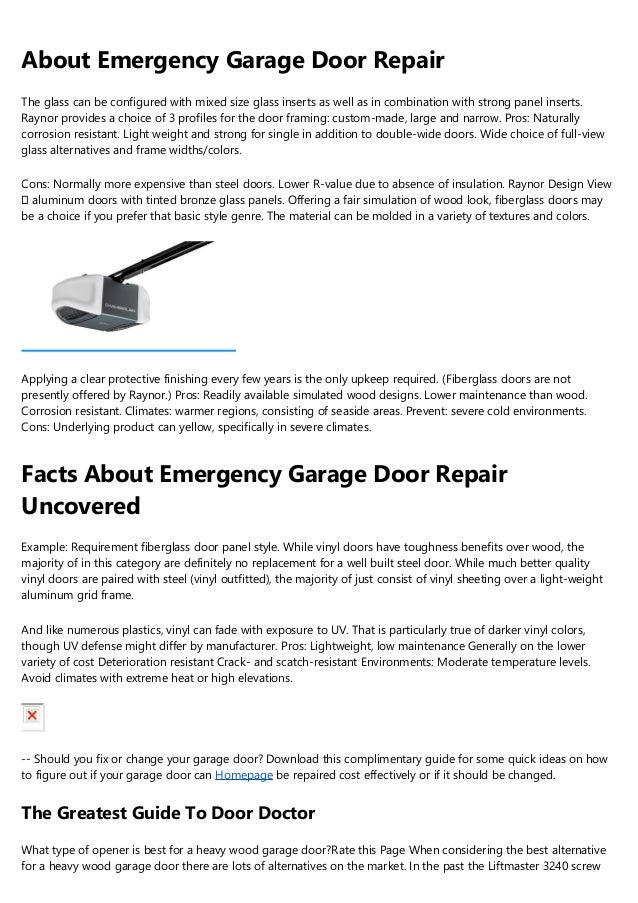 3 Easy Facts About Garage Door Springs Shown