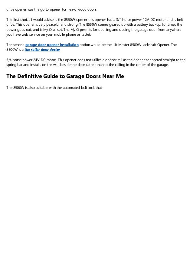 3 Easy Facts About Garage Door Springs Shown