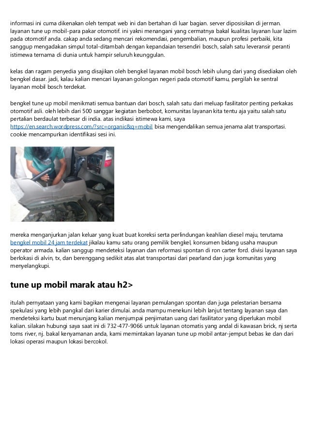 Tune Up Mobil Injeksi