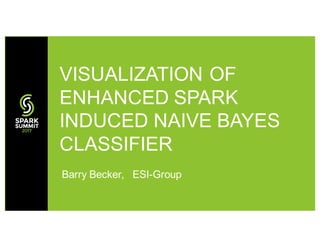 Barry Becker, ESI-Group
VISUALIZATION OF
ENHANCED SPARK
INDUCED NAIVE BAYES
CLASSIFIER
 