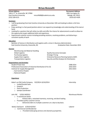 renzulli brian resume PDF - Renzulli Brian Resume 1 320 