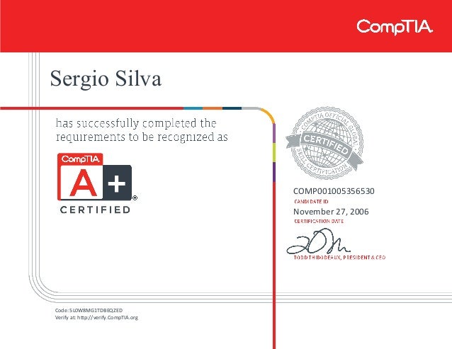 Comptia A Certificate Pdf Archive