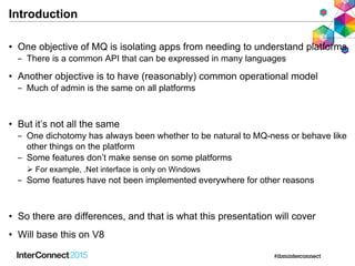 IBM MQ - Comparing Distributed and z/OS platforms | PDF