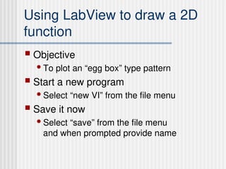 Comprehensive Introduction to LabView Programming for Physics ...