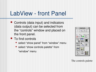 Comprehensive Introduction to LabView Programming for Physics ...
