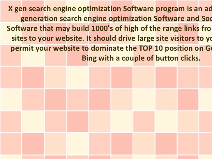 X gen SEO Cracked Software Free Download