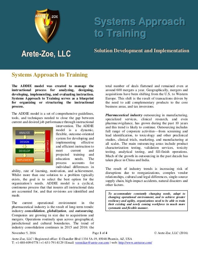 Systems approach to training