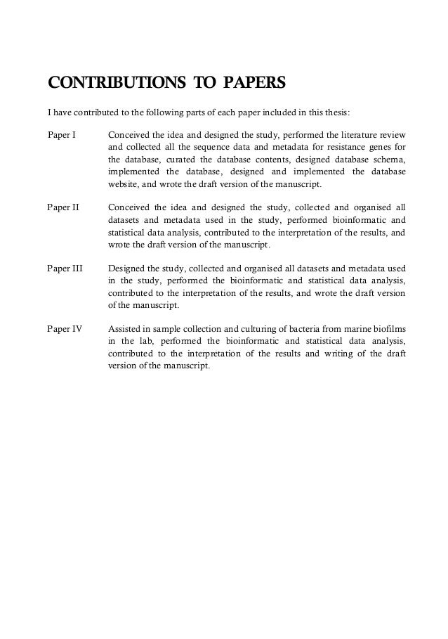 Phd thesis in sweden